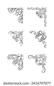 Black border set ornament collection
