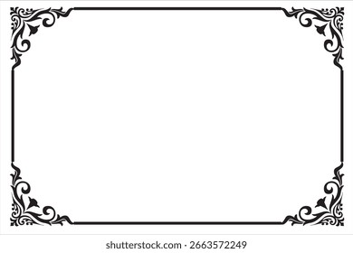 Plantilla de diseño Black Border Victor