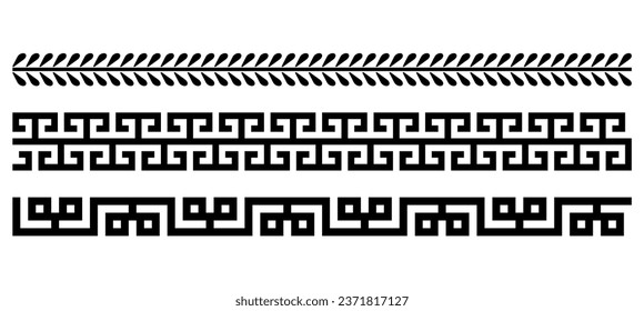 Black borders collection set vector