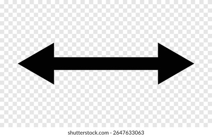 Marca preta e lateral seta vetor arte .
