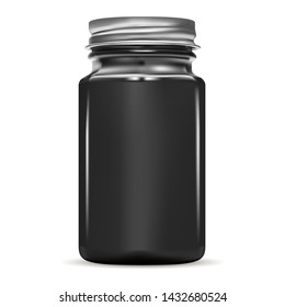 Black Bottle.  3d Storage Mockup.