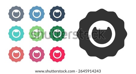 Black Bottle opener icon isolated on white background. Set icons colorful. Vector