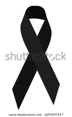 Black bow, condolence card elements, respect, condolence light