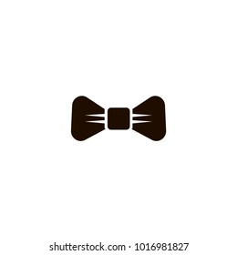 Black Bow Tie icon. flat design