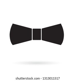 black bow tie icon- vector illustration
