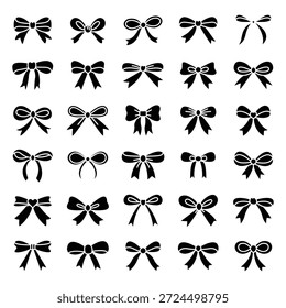 Black bow tie icon. Bow Tie Vector Icon. Wedding Party Stickers and Birthday Party Decorations in Handmade Style. Bow Tie icon collection. eps10