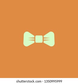 Black Bow Tie vector icon. flat design