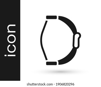 Black Bow toy icon isolated on white background.  Vector