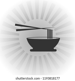 The black bowl Noodles logo templates, suitable for any business related to ramen, noodles, fast food restaurants, Korean food, Japanese food or any other business on a white background.