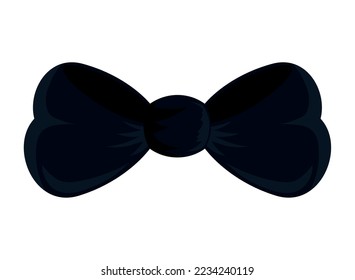 icono de bowtie negro aislado