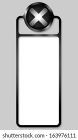 black box for any text with ban mark