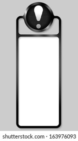 black box for any text with exclamation mark