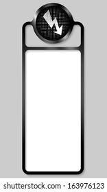 black box for any text with flash