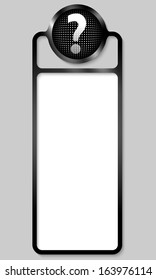 black box for any text with question mark