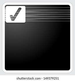 black box for text with check box