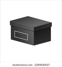 Black Box Vector Edited. Easy Edited Simple Black Box