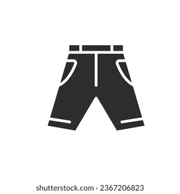Schwarzer Boxer verkürzt Symbol Vektorelement Design Vorlage Web