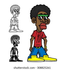 Black boy character