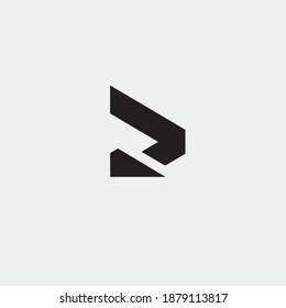Black Brand Simple Abstract Logo Icon Design