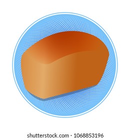Black bread. Bread icons. Vector illustration.