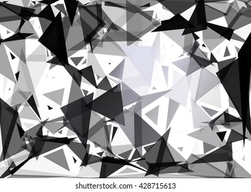 Black Break Mosaic Background, Creative Design Templates