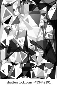 Black Break Mosaic Background, Creative Design Templates