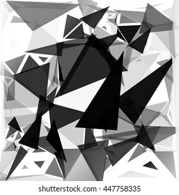 Black Break Mosaic Background, Creative Design Templates