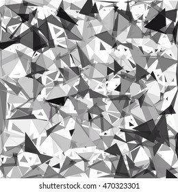 Black Break Mosaic Background, Creative Design Templates