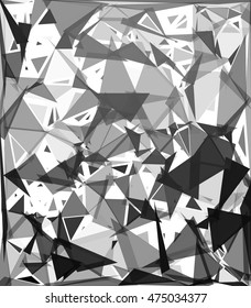 Black Break Mosaic Background, Creative Design Templates