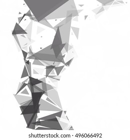 Black Break Mosaic Background, Creative Design Templates