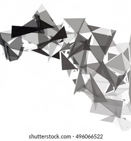 Black Break Mosaic Background, Creative Design Templates