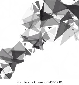 Black Break Mosaic Background, Creative Design Templates