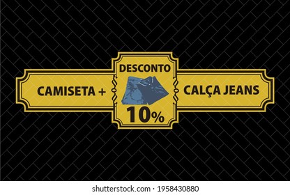 black brick background discount 10% t-shirt and jeans in yellow brick frame