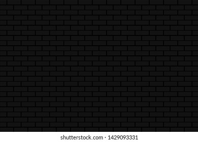 black brick tile wall background illustration vector