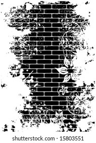 Black brick wall