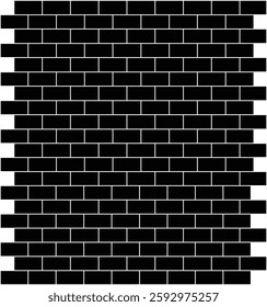  black brick wall background. bricks. seamless brick wall. Vector

