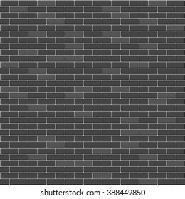 Black Brick Wall Seamless Pattern