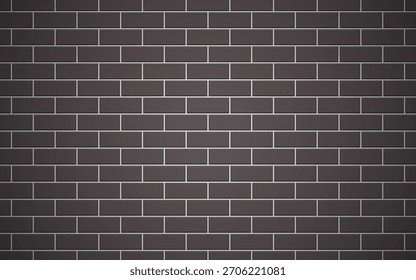 Fundo de textura de parede de tijolo preto para o design interior ou exterior. Ilustração vetorial.