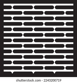 Black brick wall texture seamless vector illustration