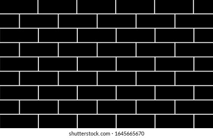black bricks form a wall for the background or wallpaper. available in eps 10