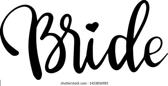 Black Bride decoration for T-shirt