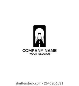 black bridge logo design inspiration