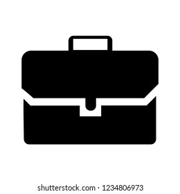 Black briefcase icon