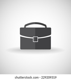 Black briefcase icon