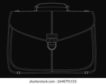 Black briefcase with a sleek, modern design, featuring a durable leather-like texture and a sturdy top handle for easy carrying. The bag includes a zipper closure and multiple pockets for organized.