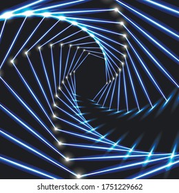 Líneas negras brillantes sobre un fondo oscuro de estilo moderno sobre fondo claro. Diseño de plantilla de lujo. Ilustración brillante. Concepto de forma moderna