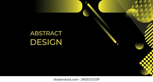 Black with bright lines and shapes background for posters, stories, product advertisements, booklets, flyers 