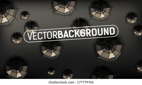 black broken glass