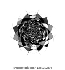 black broken star vector
