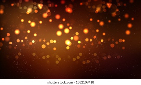 Black and Brown Bokeh Defocused Lights Background